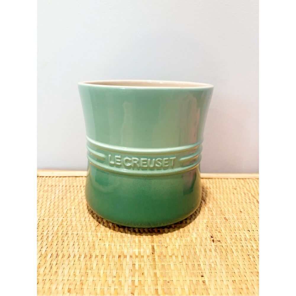 Le Creuset Large Utensil Crock Green Ombre 6” 2.25 Quarts